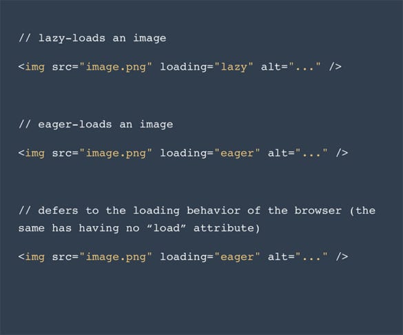 lazy loading code